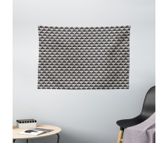 Modern Art Tile Design Wide Tapestry