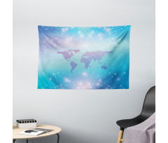 Bokeh Style Dots Wold Wide Tapestry
