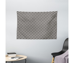 Adjacent Diamond Motifs Wide Tapestry