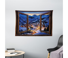 Winter Season Town Wide Tapestry