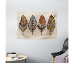 Hand Drawn Quills Native Wide Tapestry