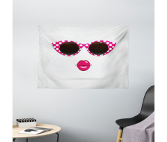 Polka Dot Cat Eye Sunglasses Wide Tapestry