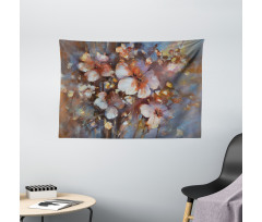 Oil Painting Cherry Wide Tapestry