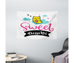 Nursery Sleppy Owl Design Wide Tapestry