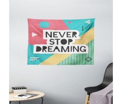 Popular Words Funky Hipster Wide Tapestry