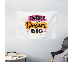 Positive Inspirational Words Wide Tapestry