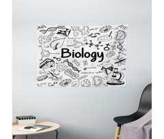 Hand-writing School Lab Wide Tapestry