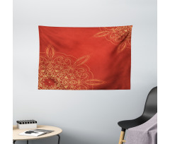 Radiant Romantic Design Wide Tapestry