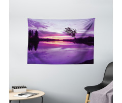 Purple Shade Skies Wide Tapestry