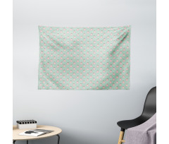 Simplistic Repetitive Fruit Wide Tapestry
