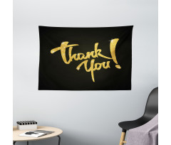 Thankful Phrase Simple Wide Tapestry