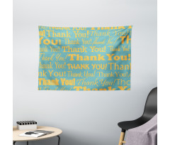 Appreciation Artwork Text Wide Tapestry