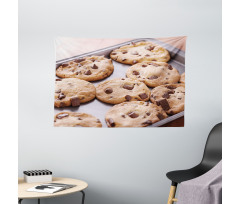 Chocolate Snacks on a Tray Wide Tapestry