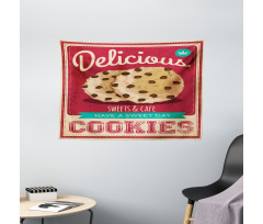 Chocolate Chip on a Poster Wide Tapestry