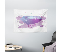 Wording with Diamond Wide Tapestry