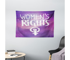 Womens Rights and Fist Wide Tapestry