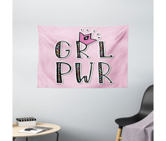 Girl Power in Ornate Wide Tapestry