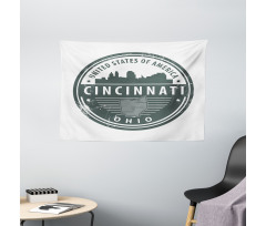 Aged America Emblem Ohio Wide Tapestry