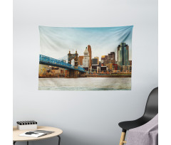 Citylife Panoramic Real Wide Tapestry