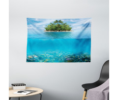 Small Island in Ocean Wide Tapestry