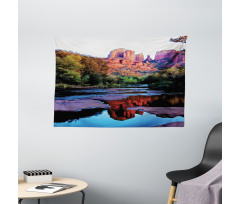 Majestic Cliffs Dawn Photo Wide Tapestry