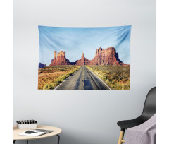 Long Road at Valley Trip Wide Tapestry