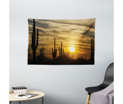 Horizon Skyline and Cactus Wide Tapestry