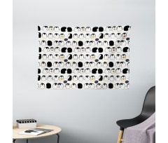 Nursery Animal Love Wide Tapestry