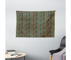 Abstract Style Halved Apples Wide Tapestry