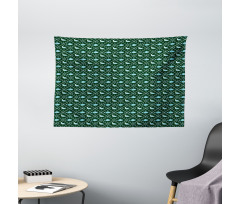 Northern Marine Creatures Wide Tapestry