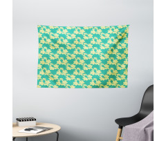 Botanical Flowers Blossom Wide Tapestry