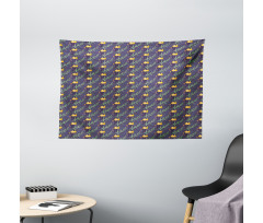 Doodle Botany in Blossom Wide Tapestry