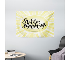 Modern Typography Wide Tapestry