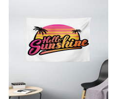 Sixties Style Colors Wide Tapestry