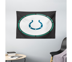 Horseshoe Wild West Luck Wide Tapestry