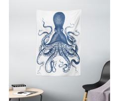 Grunge Sea Creature Tapestry