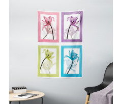 Flowers in Frames Tapestry