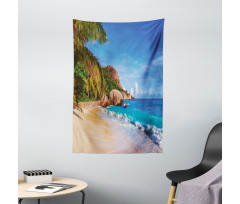 Summer Ocean and Palm Trees Tapestry