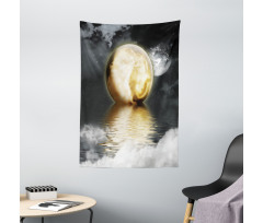 Clouds and Greyscale World Tapestry