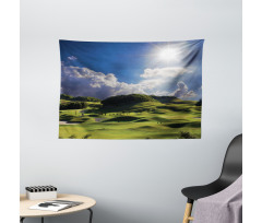 Summer Pasture Grassy Hills Wide Tapestry