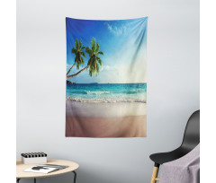 Scenic Island View Trees Tapestry