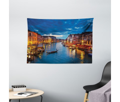 View on Grand Canal Rialto Wide Tapestry