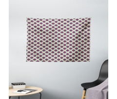 Ornamental Ethnic Motifs Wide Tapestry