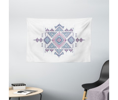 Geometric Tattoo Art Wide Tapestry