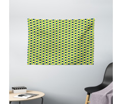 Abstract Colored Triangle Wide Tapestry