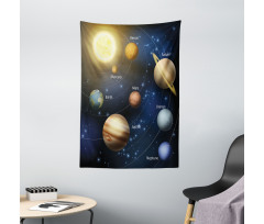 Solar System Planets Tapestry