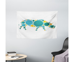 Abstract Fauna Design Wide Tapestry