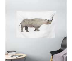 Herbivore Animal Monochrome Wide Tapestry