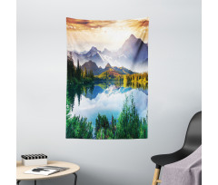 Winter Mountains Morning Tapestry