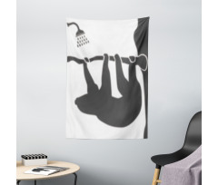 Animal Silhouette Shower Tapestry